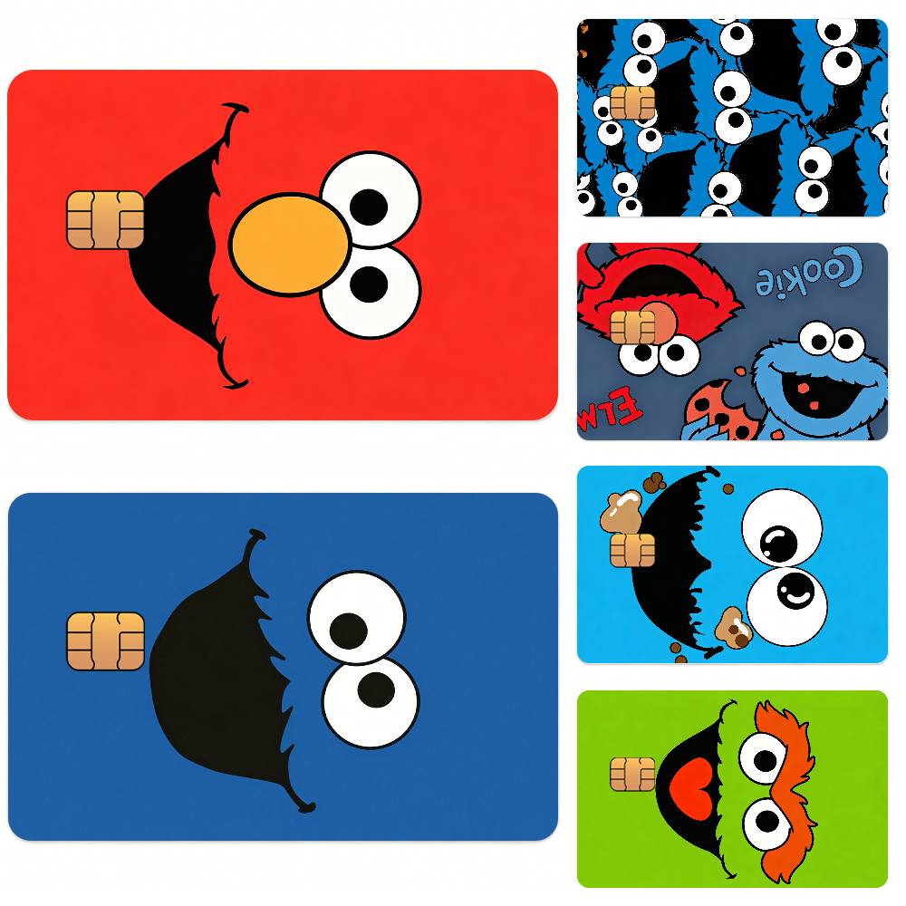 Street Fashion Wallpaper - S-SesAmE ファッション S-StreEt カードステッカー 銀行アクセス用 保護防水フィルムカバーステッカー