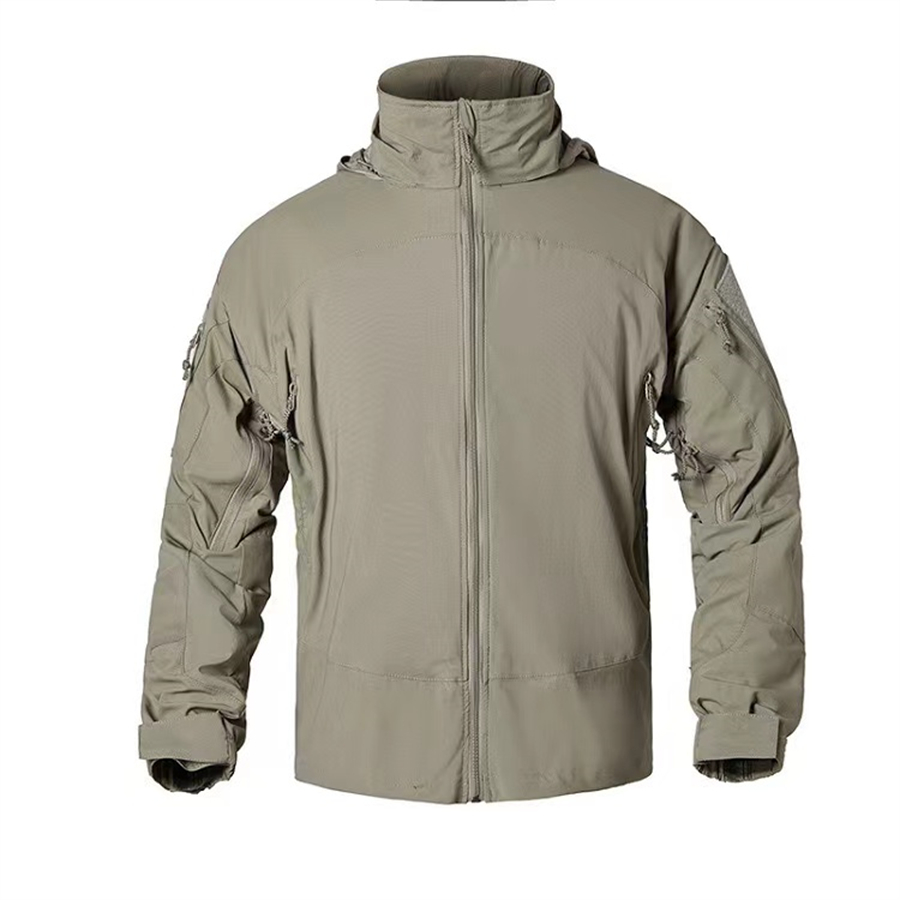Windbreak Shell Jacket - メンズタクティカルタクティカルジャケット,ネイビーシールスタイル,登山用タクティカルジャケット,軽量ジッパー付きパーカー,ソフトナイロンシェル