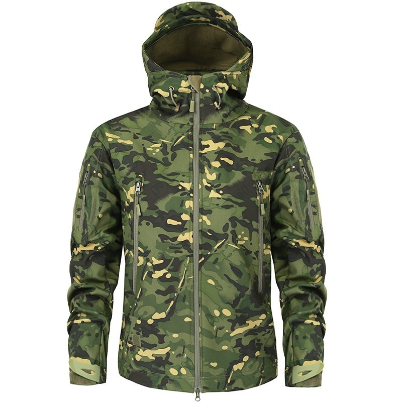 Windbreak Shell Jacket - 男性用タクティカルジャケット,防水ジャケット,ソフトシェルジャケット,ハイキング,サメの皮のウインドブレーカー,秋冬