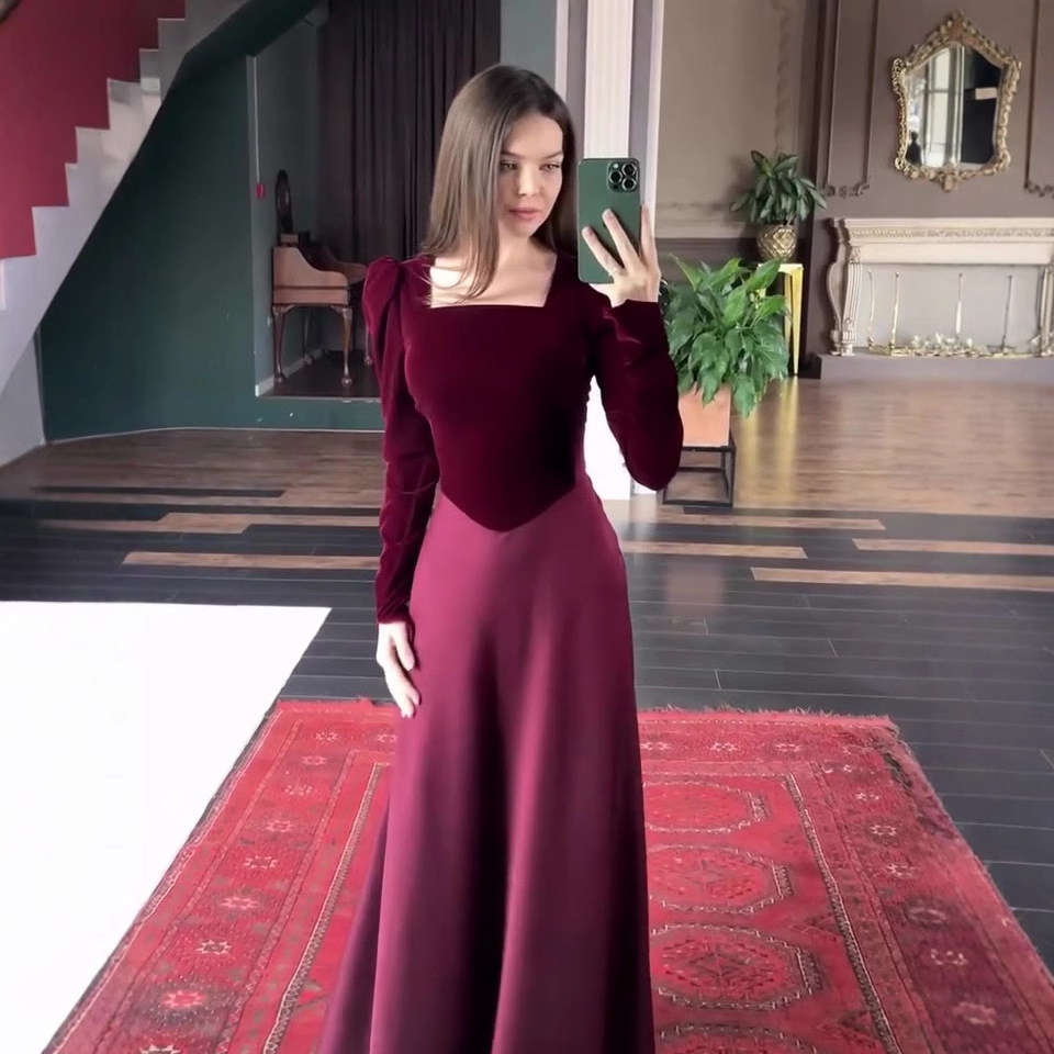 Street Fashion Dubai - 2026年秋新作レディース服スタイル長袖ロングドレスファッショナブルでエレガントなドレスローブアバヤラマダン ドバイラグジュアリーイスラムエレガンス