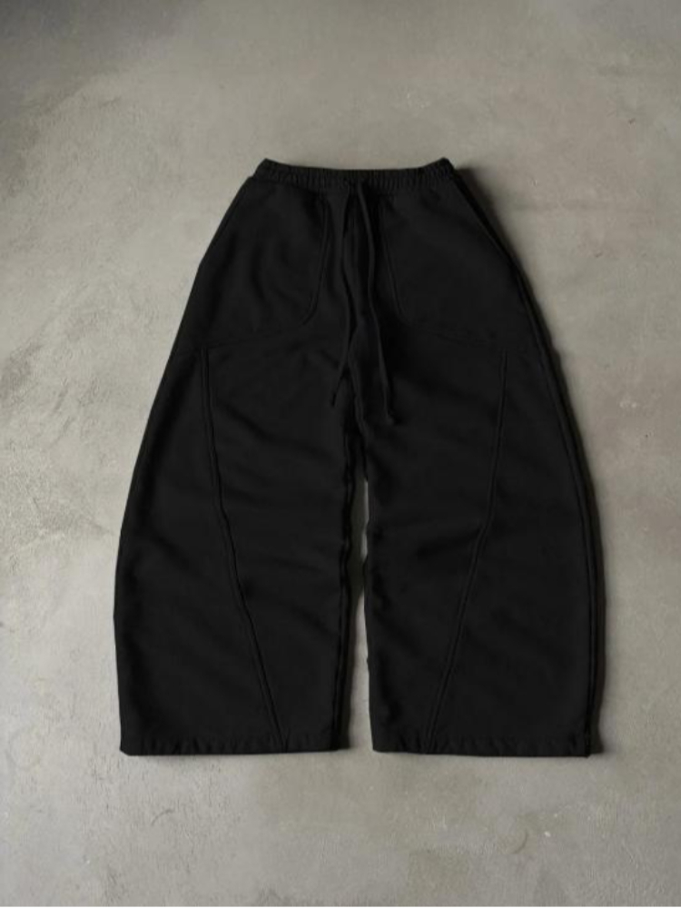 Street Fashion Goth - 2025年ストリートヒップホップゴシック原宿ファッション万能ストレートワイドレッグパンツメンズアメリカンレトロY2Kカジュアルルーズトラウザーズ