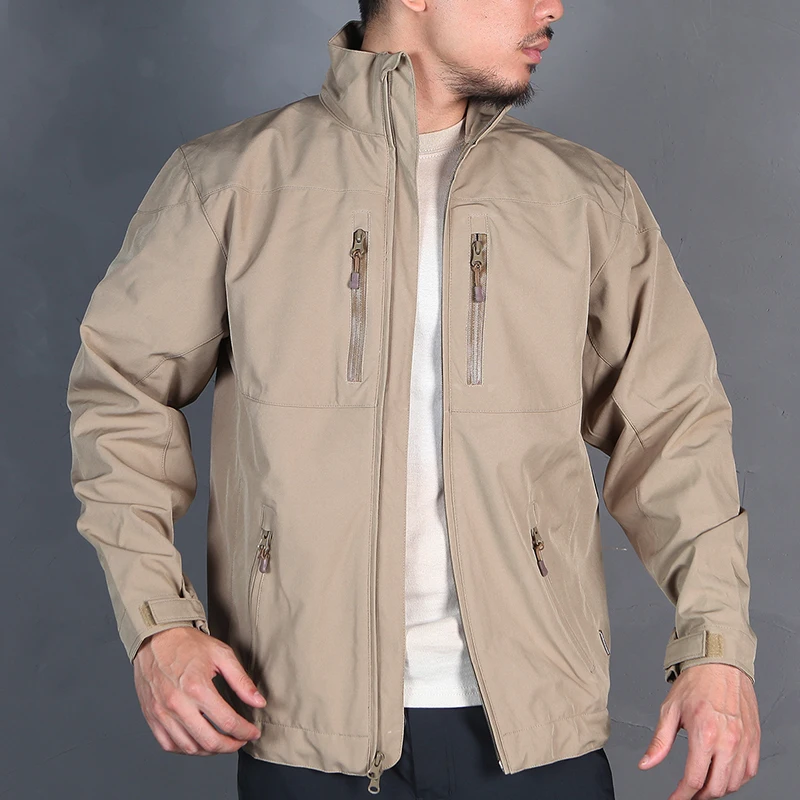 Windbreak Shell Jacket - Emersongear-戦術的なソフトシェルトレンチコート、暖かいウインドブレーカー、エアソフトスポーツ、アウトドアハイキング、サイクリング、旅行、em6810