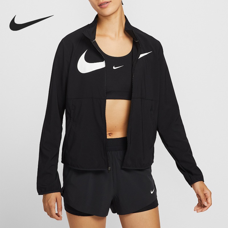 Street Fashion Nike - ナイキ ウーブン アシンメトリー ジップ ウーブン ジャケット