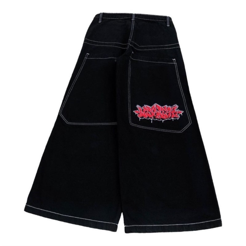 Street Fashion Hip Hop - アメリカンファッションヒップホップ特大ルーズジーンズ女性ストリート Y2K 新しいワイドレッグパンツユニセックスジーンズ原宿 Y2K パンク