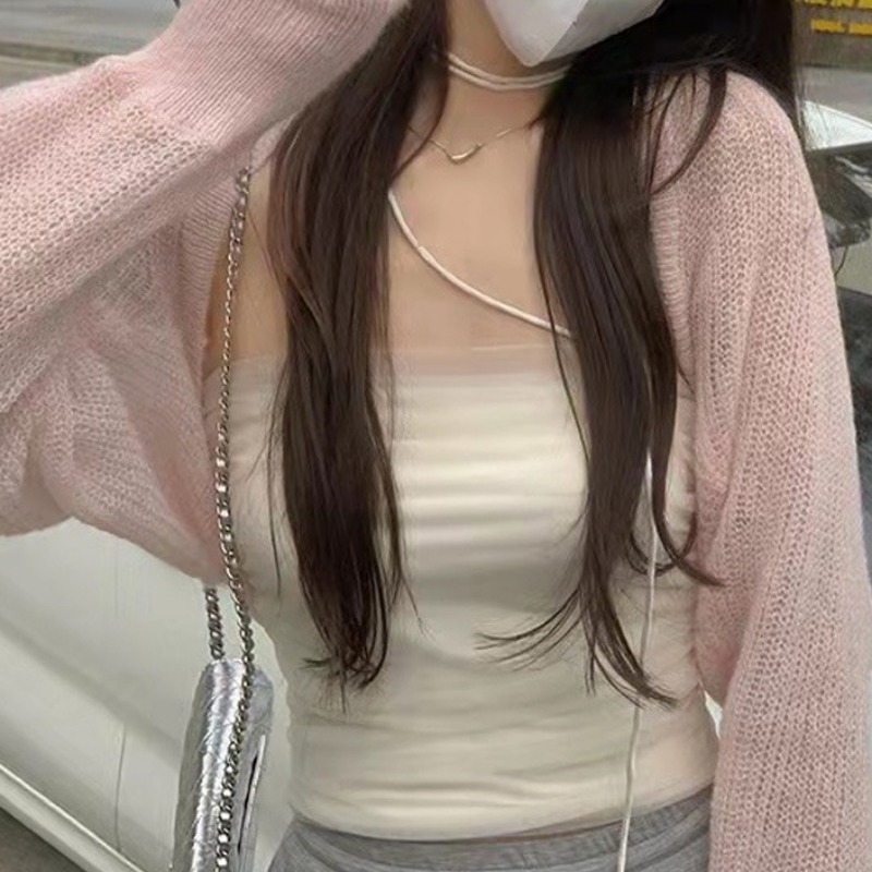 女性と女の子のための韓国スタイルのカーディガン,シンプルなデ - Street Fashion Korean Girl のレビューと価格