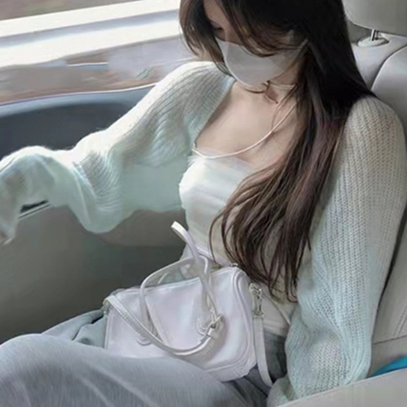 女性と女の子のための韓国スタイルのカーディガン,シンプルなデ - Street Fashion Korean Girl のレビューと価格
