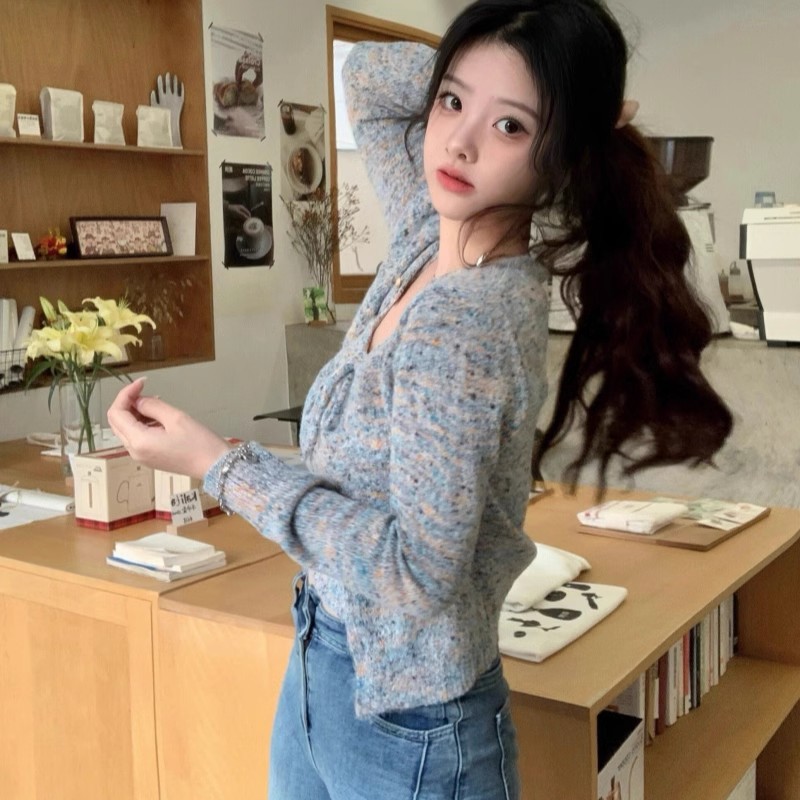 女の子のための柔らかいレースのセーターとセーターのセット,ハ - Street Fashion Korean Girl のレビューと価格