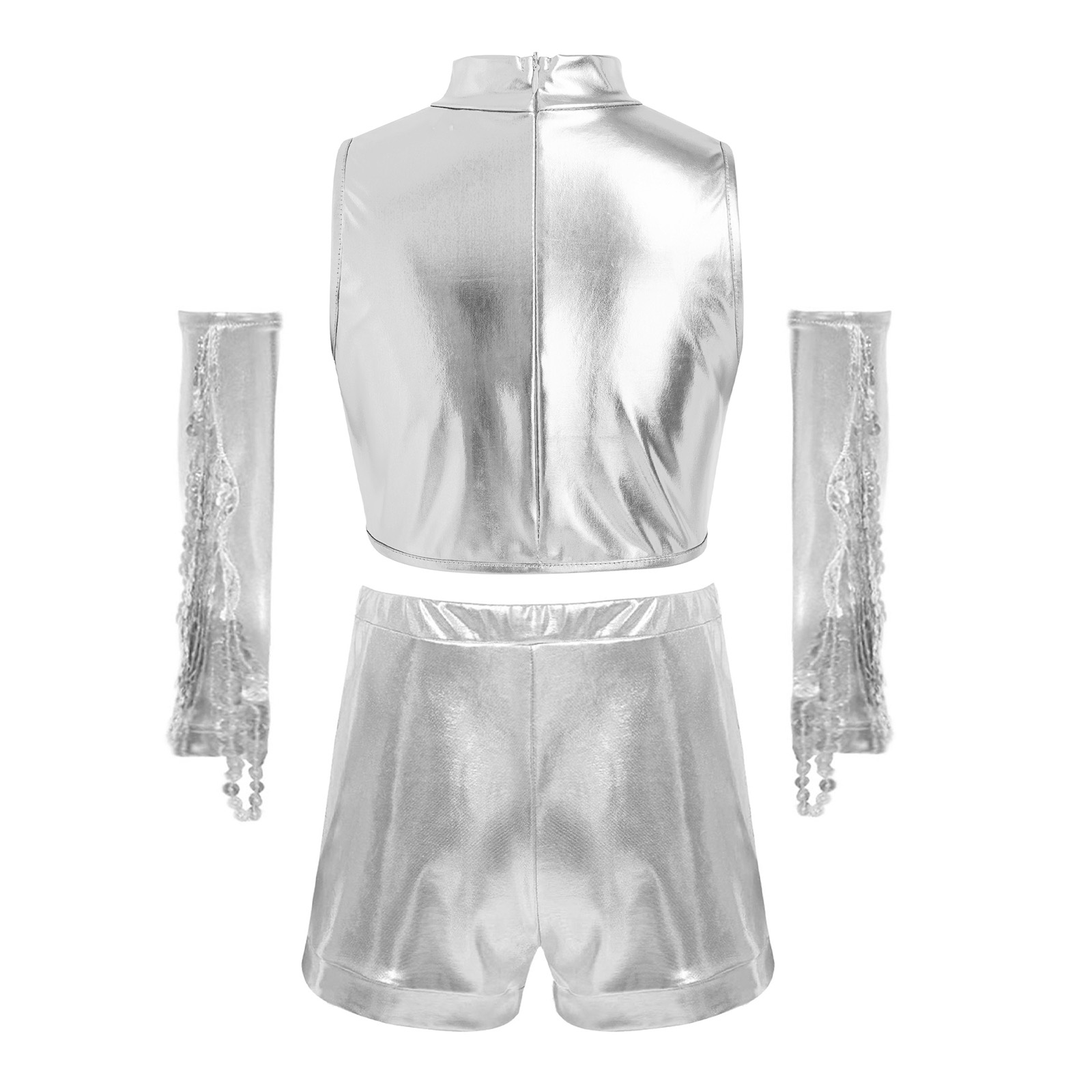 キッズスパークリングメタリックスパンコールタッセルグローブセ - Street Fashion Hip Hop のレビューと価格
