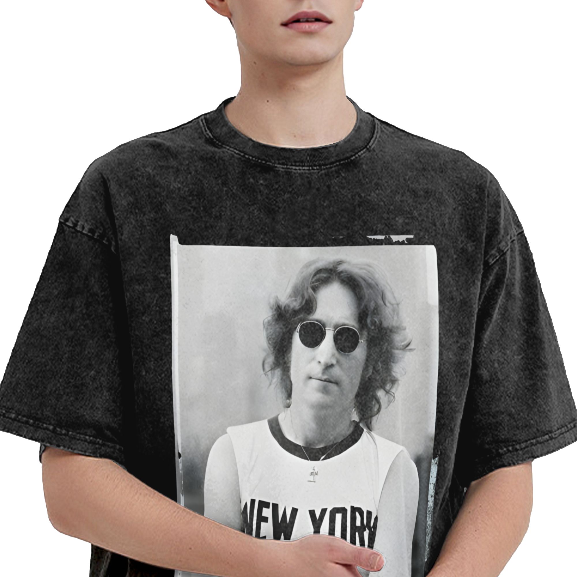 原宿ウォッシュドシャツ ジョン・レノン 1972 ライブニュ - Street Fashion Of New York のレビューと価格