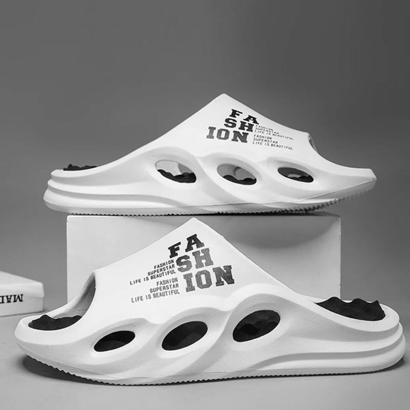 メンズファッションマッサージスリッパ 室内/屋外サンダル ビ - Street Fashion Style Male のレビューと価格