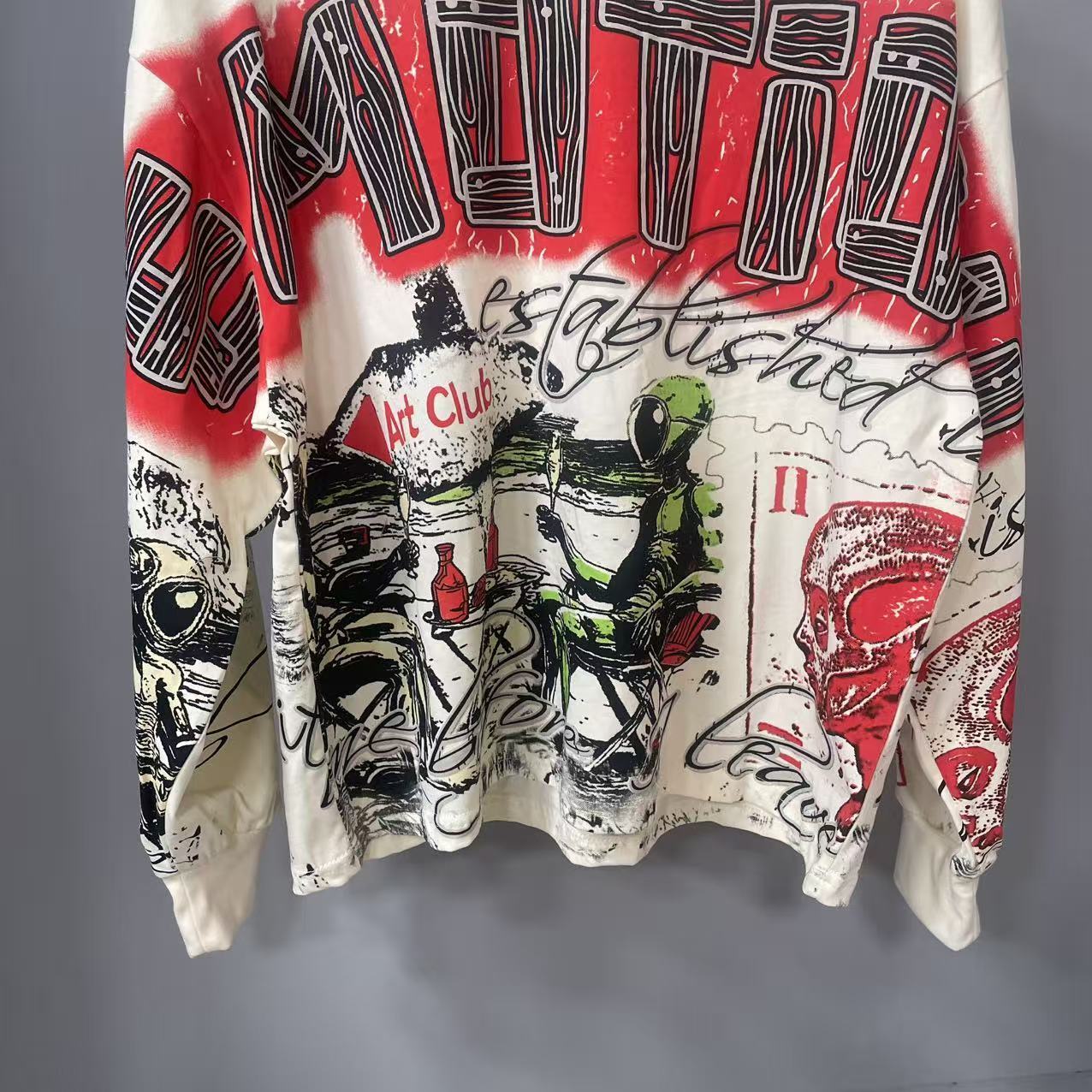 高品質デザイナー MIXED-EMOTION 長袖Tシャツ  - Street Fashion Hip Hop のレビューと価格