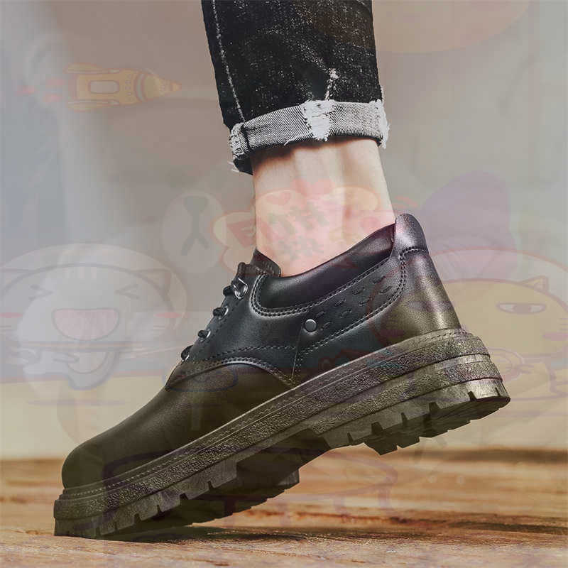 ダーク天然皮革ファッショントレーナーテニスメンズスニーカーフ - Street Fashion Canada のレビューと価格