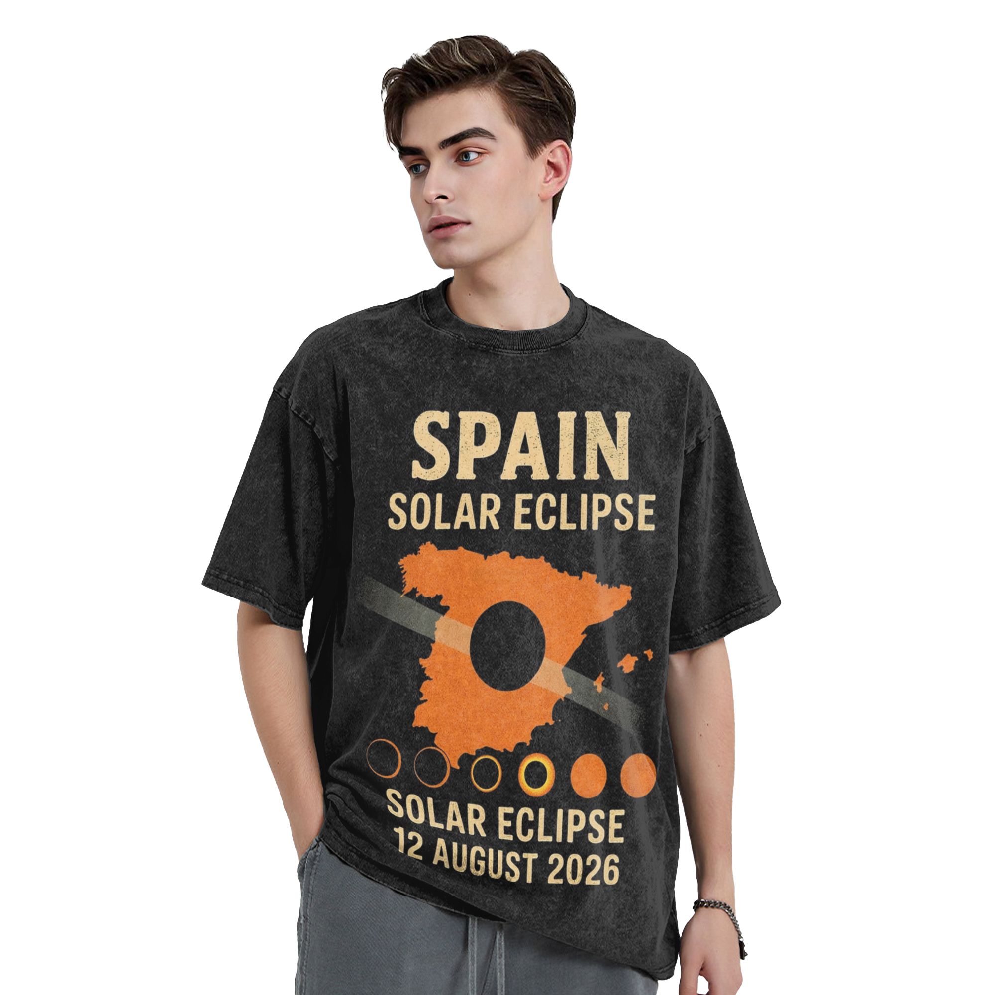 スペイン全日食 2026 ウォッシュド Tシャツ ストリート - Street Fashion In Spain のレビューと価格