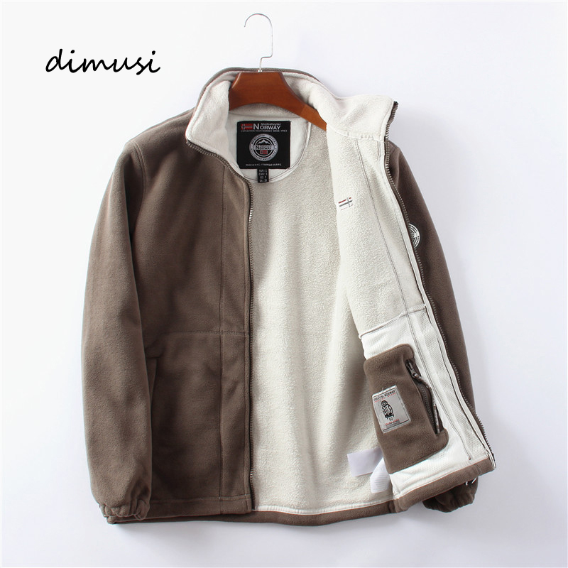 DIMUSI 冬メンズポーラテックフリースジャケット男ベルベ - Windbreak Shell Jacket のレビューと価格