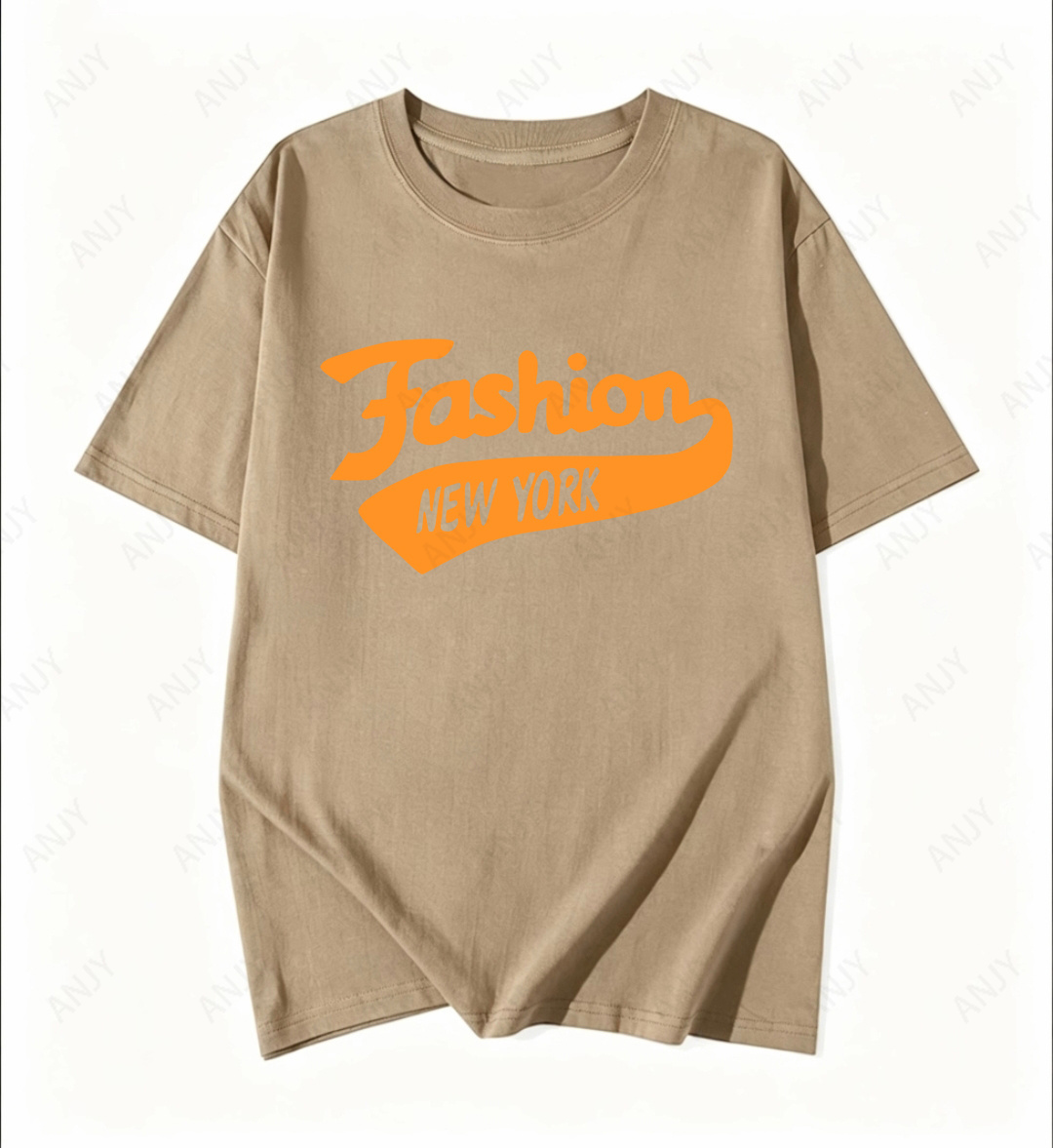 ニューヨークストリートスタイルレタープリントTシャツルーズカ - Street Style New York Fashion のレビューと価格