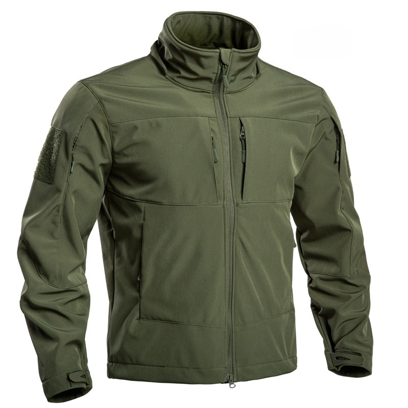 メンズ特殊作戦軍事戦術ソフトシェル冬暖かいフリース裏地ジャケ - Windbreak Shell Jacket のレビューと価格