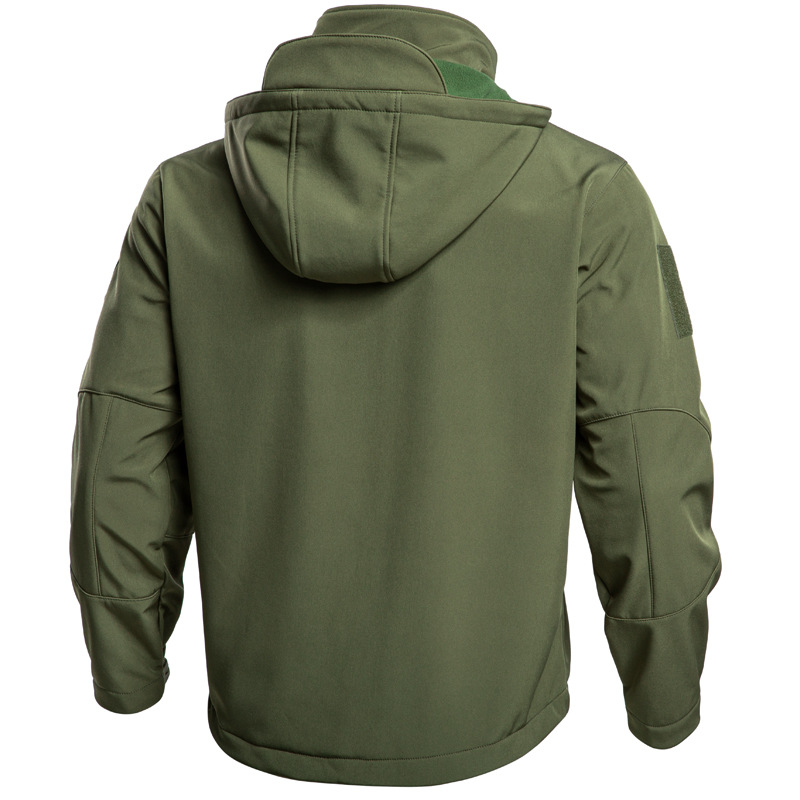 メンズ特殊作戦軍事戦術ソフトシェル冬暖かいフリース裏地ジャケ - Windbreak Shell Jacket のレビューと価格