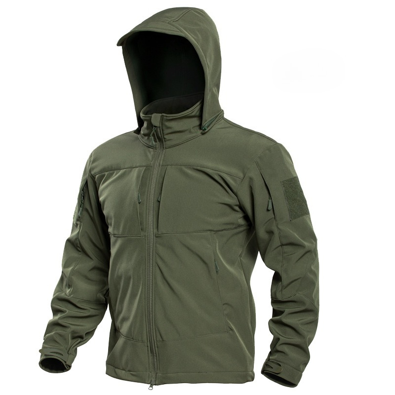 メンズ特殊作戦軍事戦術ソフトシェル冬暖かいフリース裏地ジャケ - Windbreak Shell Jacket のレビューと価格