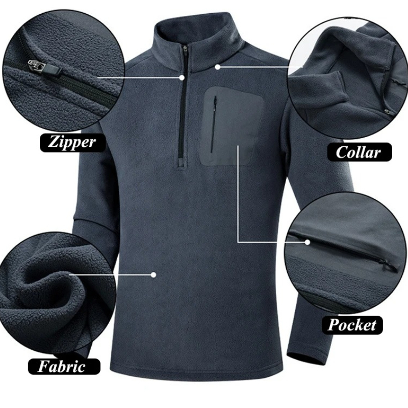 秋冬メンズポーラテックフリースジャケット、男性用スポーツベル - Windbreak Shell Jacket のレビューと価格