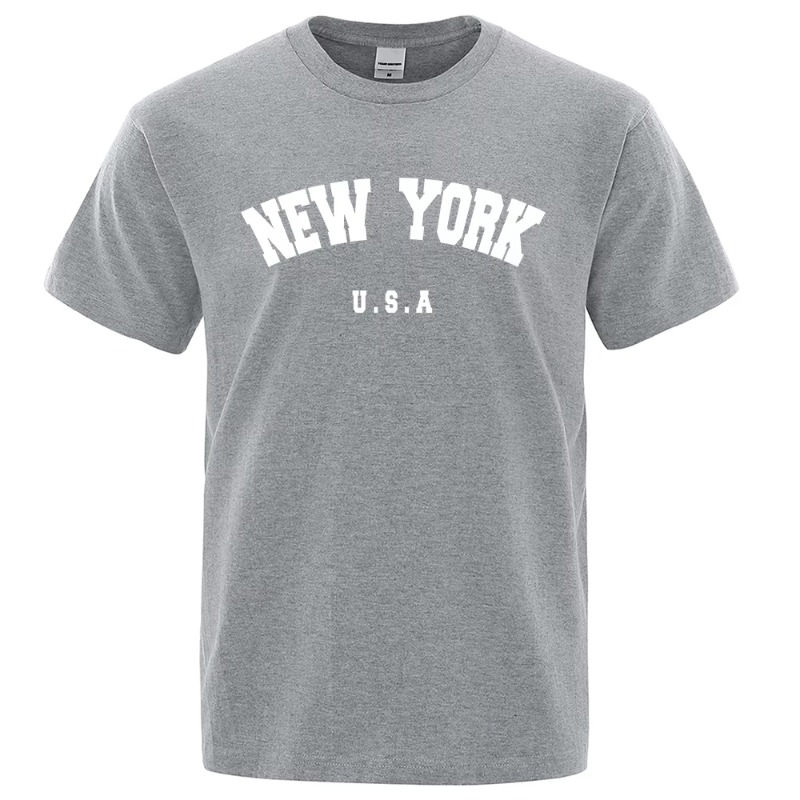 米国ニューヨーク米国シティストリートプリント Tシャツ男性用 - Street Style New York Fashion のレビューと価格