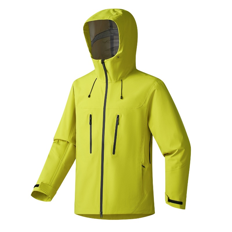 完全にテープ加工されたハードシェルフード付きジャケット 防水 - Windbreak Shell Jacket のレビューと価格