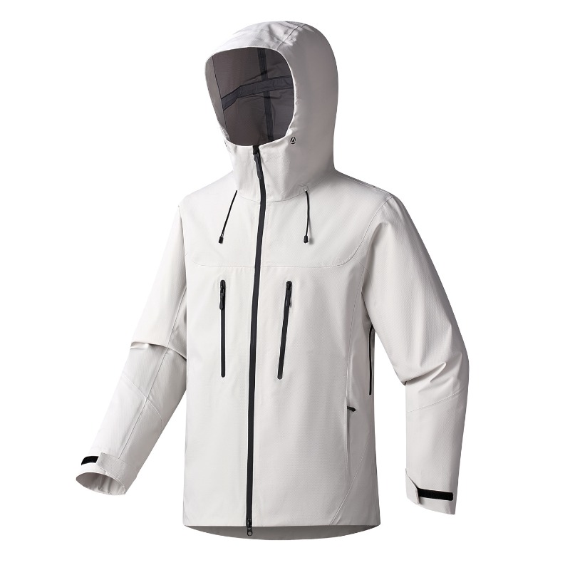 完全にテープ加工されたハードシェルフード付きジャケット 防水 - Windbreak Shell Jacket のレビューと価格