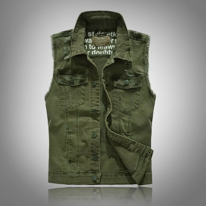 メンズブルーデニムジャケット,スリムフィット,ストリートウェ - Street Fashion Style Male のレビューと価格