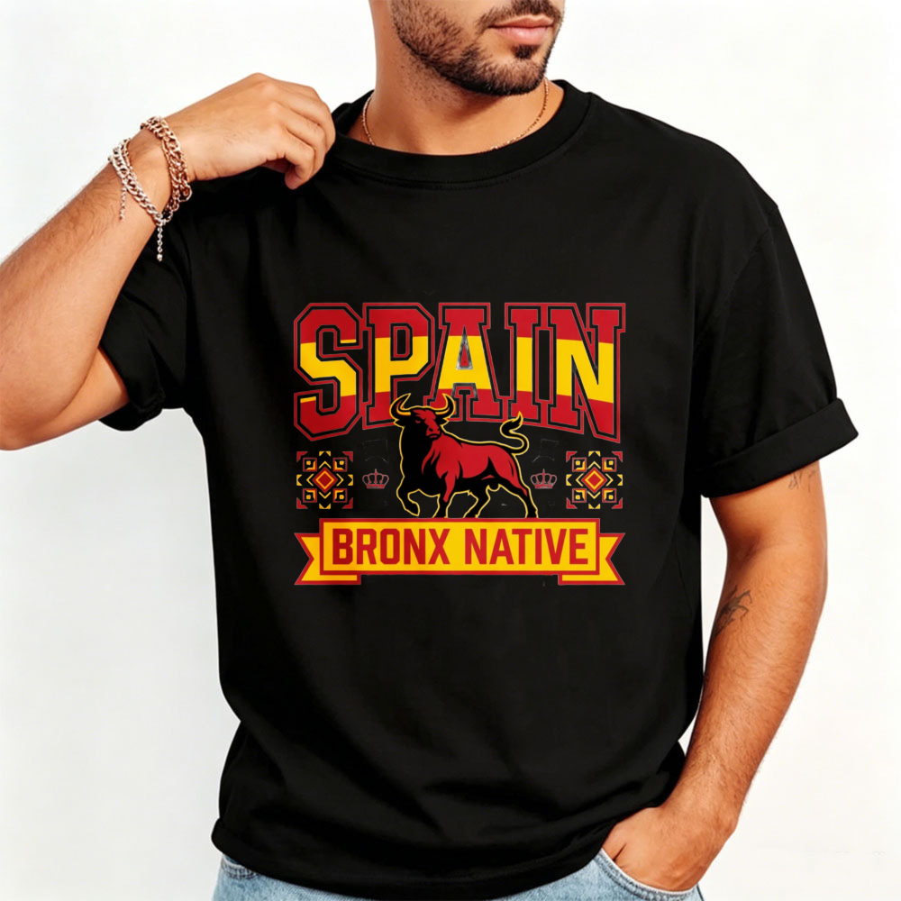スペインサッカーファンプリントTシャツ ブロンクスネイティブ - Street Fashion In Spain のレビューと価格