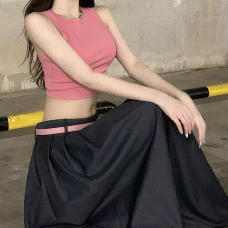 HotSweet-女性のためのピンクのドレスセット、韓国スタ - Street Fashion Korean Girl のレビューと価格