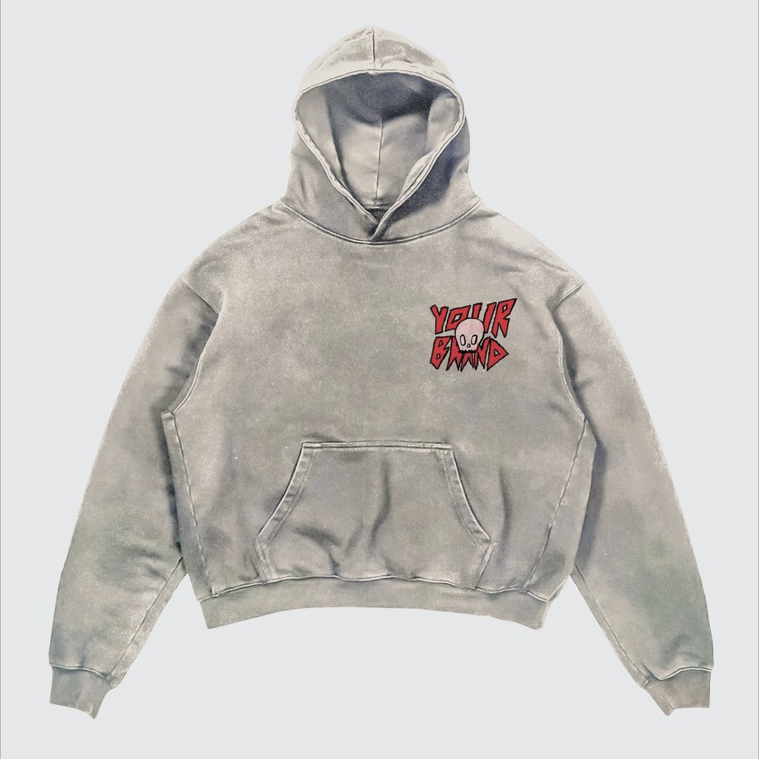 ストリート Y2K レタープリント長袖パーカーカップルヒップ - Street Fashion Goth のレビューと価格