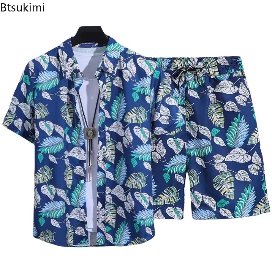 3Dプリントメンズ半袖シャツセット 夏ファッション カジュア - Street Fashion In China のレビューと価格