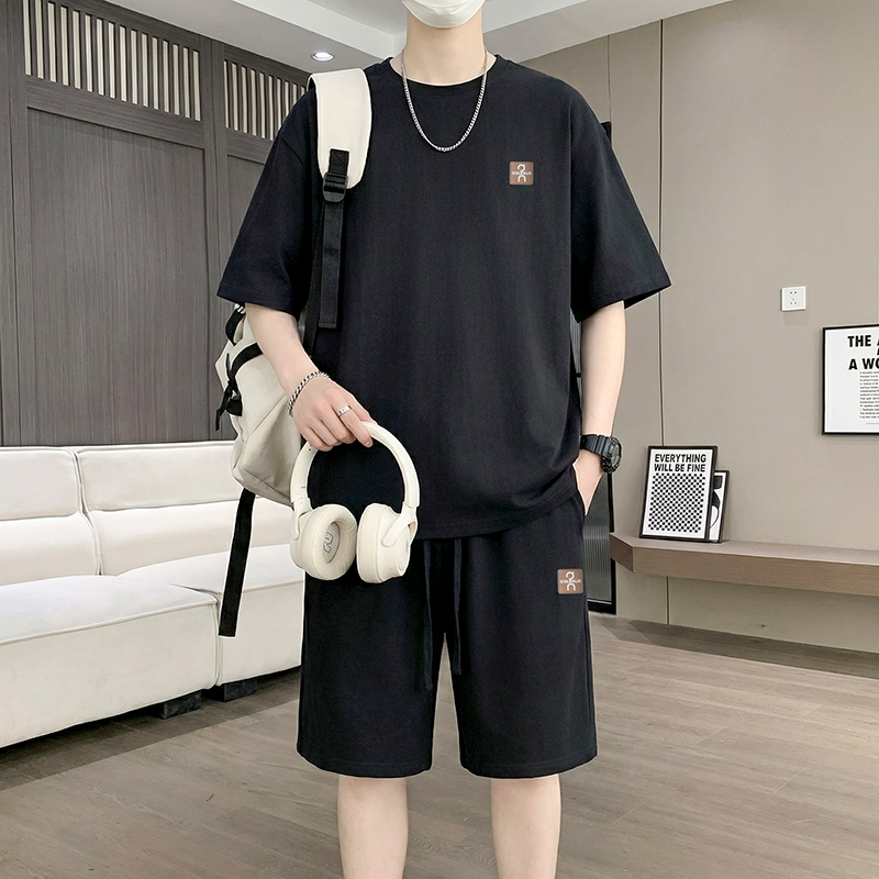 【Tシャツ+5点ショーツ】メンズTシャツセット新しい夏のファ - Street Fashion In China のレビューと価格
