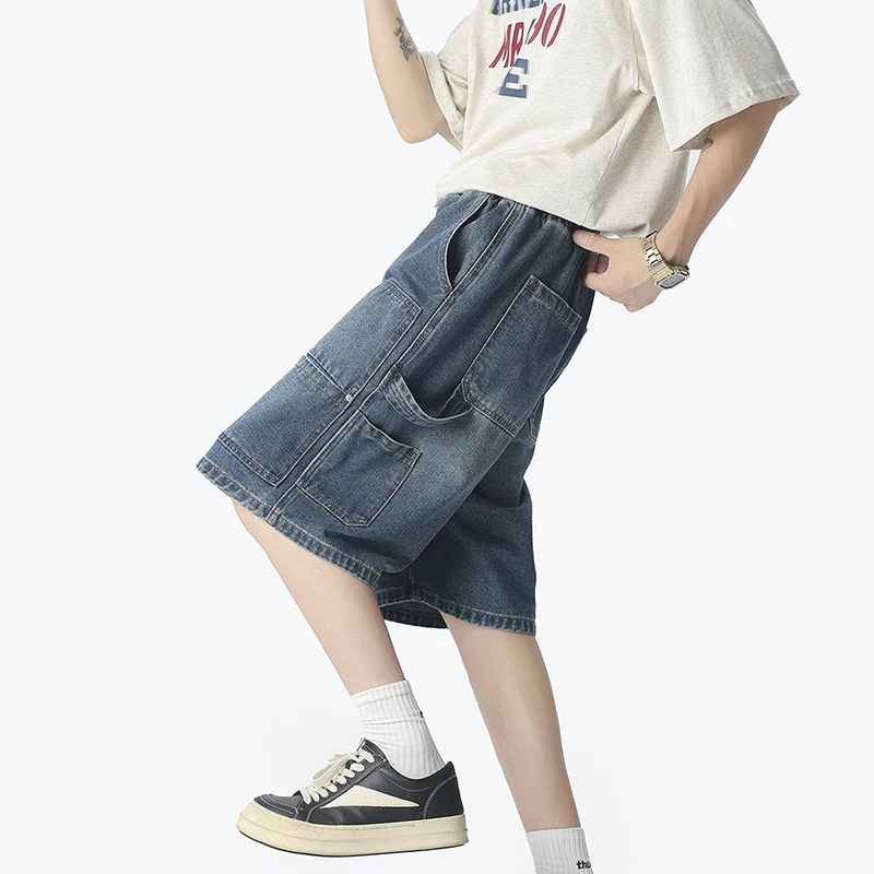 アメリカンファッションストリートワークウェアデニムショーツ夏 - Street Fashion Hip Hop のレビューと価格