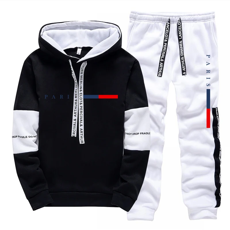 メンズセット/パーカー/パンツ パリファッション 秋冬 カジ - Street Fashion In China のレビューと価格