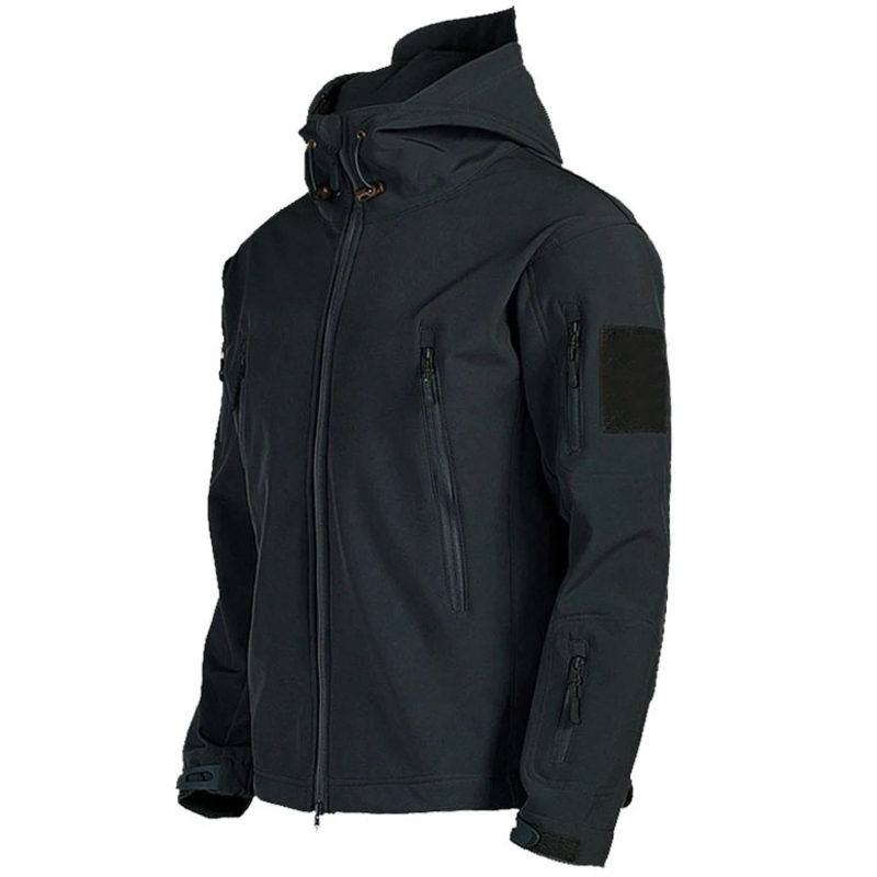 メンズ戦術防風防水ジャケット軍事戦闘ジャケット男性フード付き - Windbreak Shell Jacket のレビューと価格