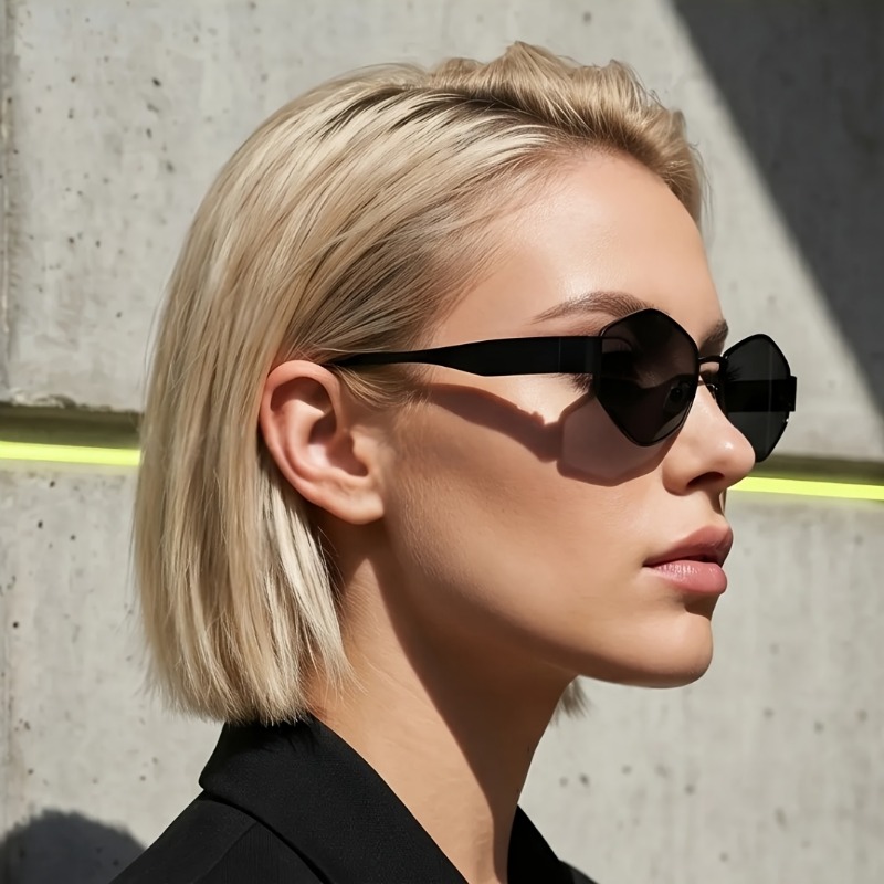 メタルレトロ六角形の幾何学模様のフレームメガネは、ファッショ - Street Fashion Photographers のレビューと価格