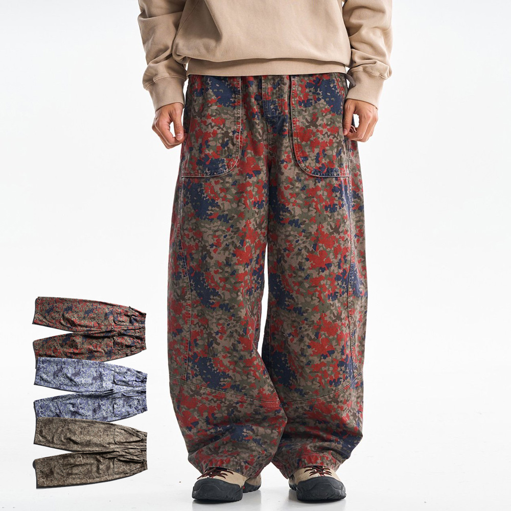 高品質プリントコットンカーゴパンツ男性ストリートファッション - Street Fashion Hip Hop のレビューと価格