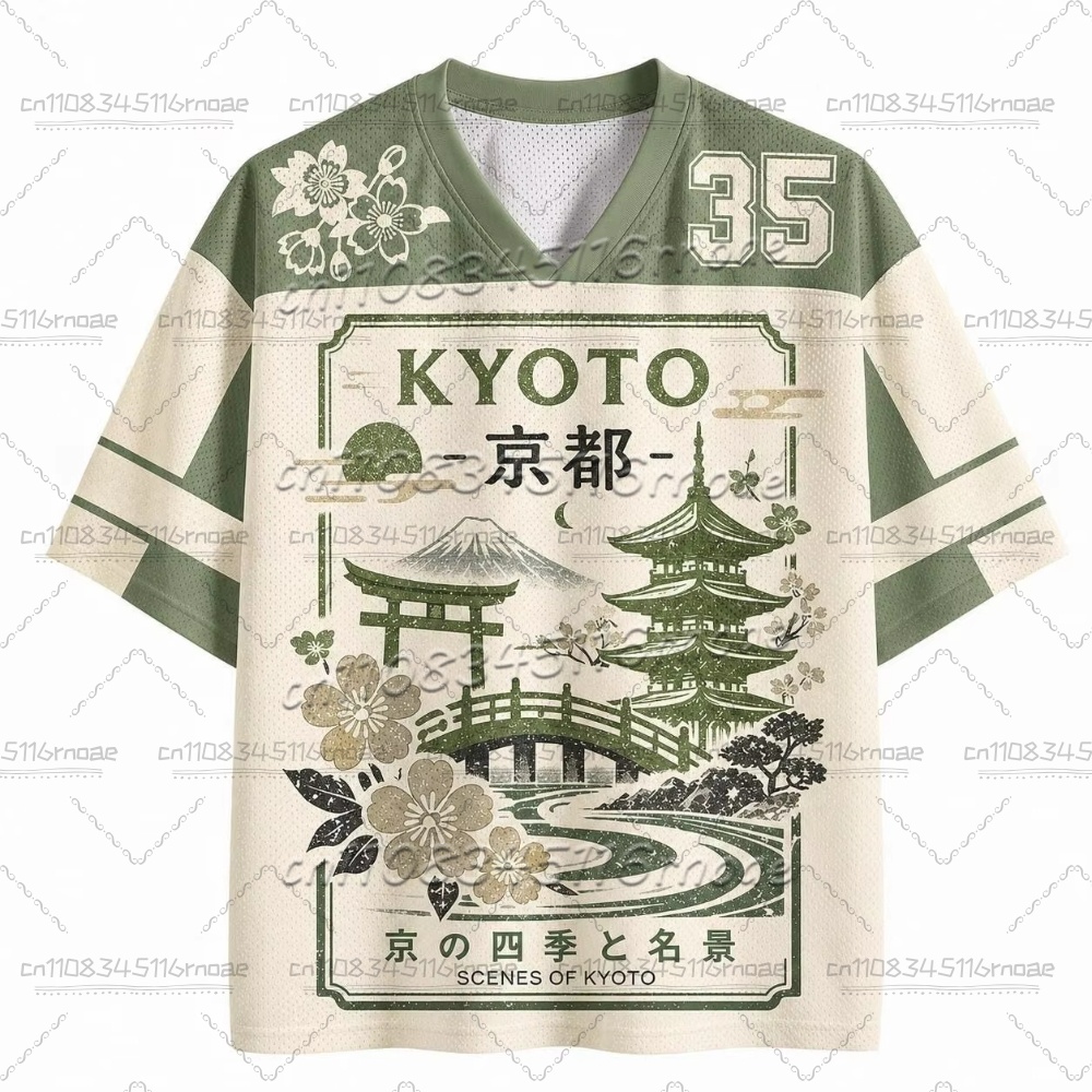 2026 夏のファッション日本の京都桜 3D プリント速乾性 - Street Fashion Kyoto のレビューと価格