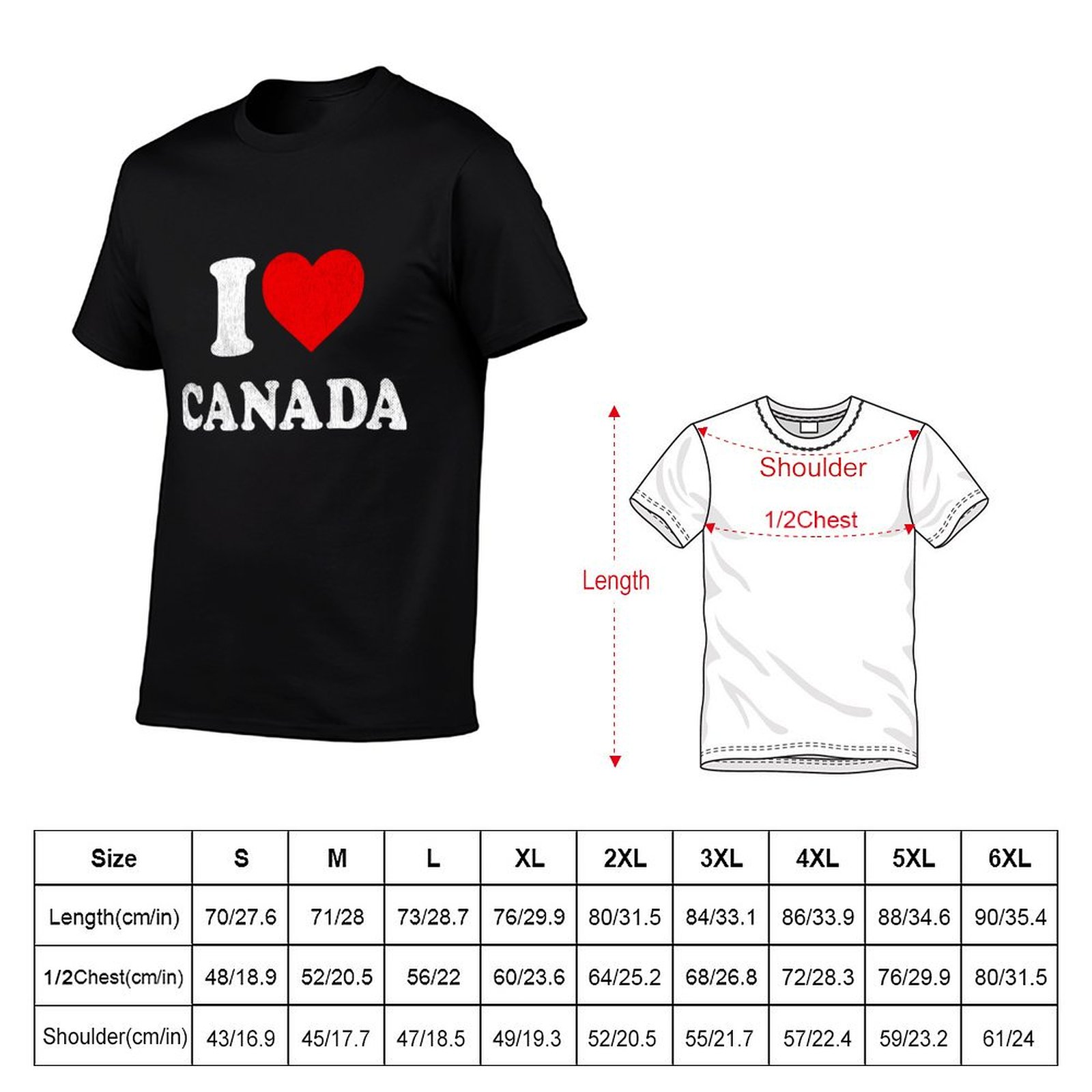 I Love Canada Tシャツお土産 I Heart  - Street Fashion Canada のレビューと価格