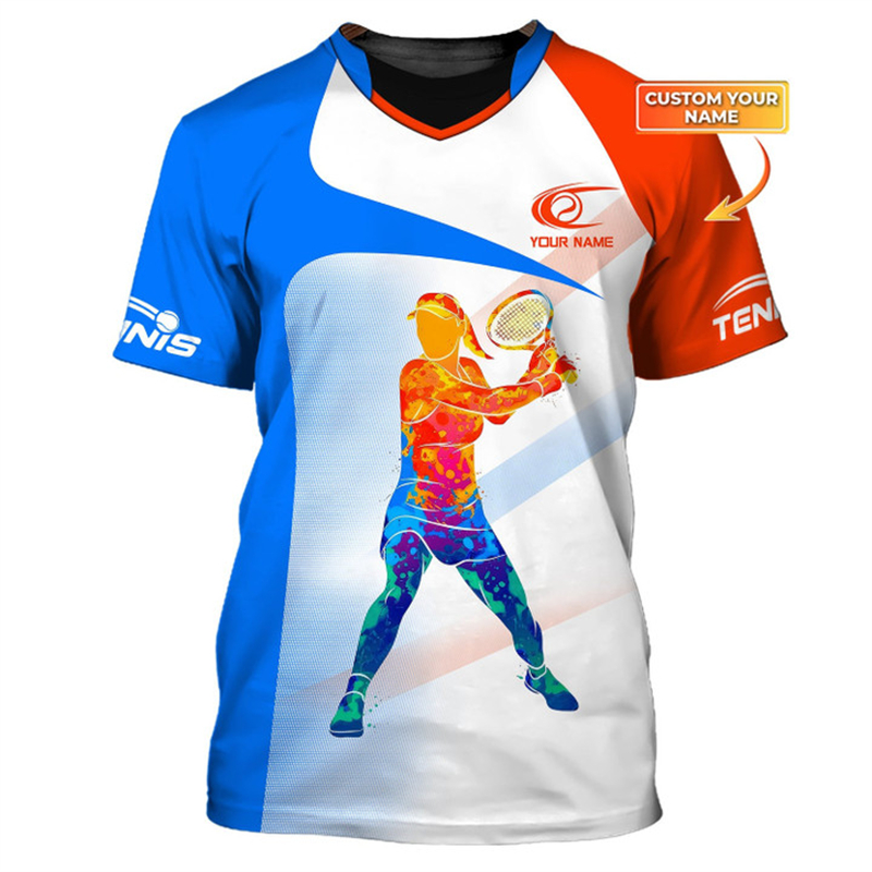 カスタム名テニスボールグラフィック Tシャツ男性女性スポーツ - Street Fashion Name のレビューと価格